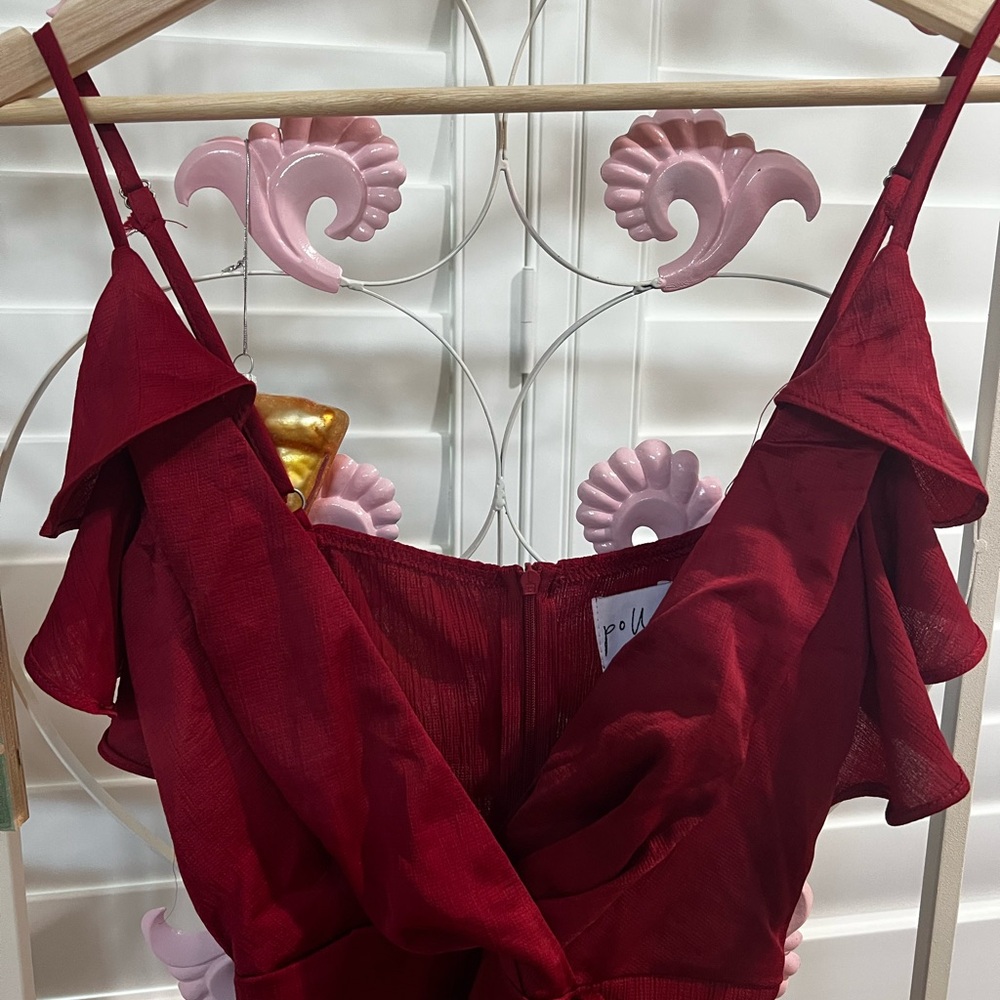 Princess Polly Red Ruffled Bodycon Mini Dress - Picture 2 of 5